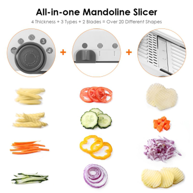 Manual Vegetable Slicer Mandoline Cutter Grater Fruit Chooper