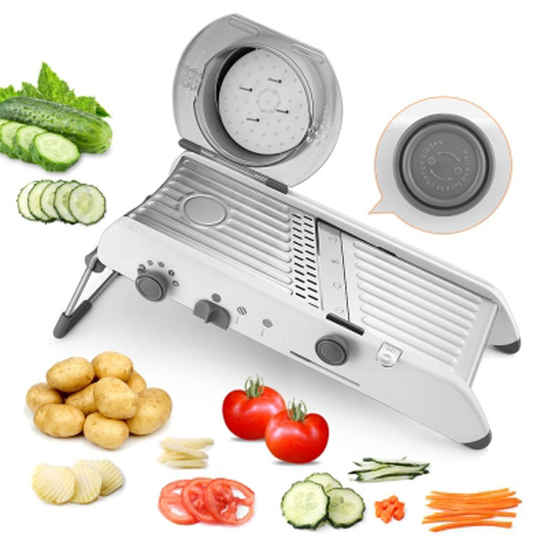 Manual Vegetable Slicer Mandoline Cutter Grater Fruit Chooper