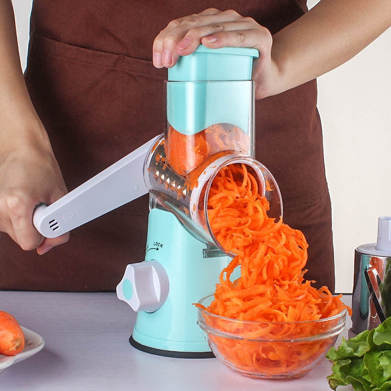 Multifunctional Manual Vegetable Spiral Slicer Chopper