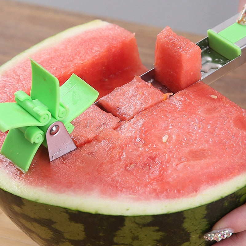 Watermelon Cutter Windmill Shape Plastic Slicer