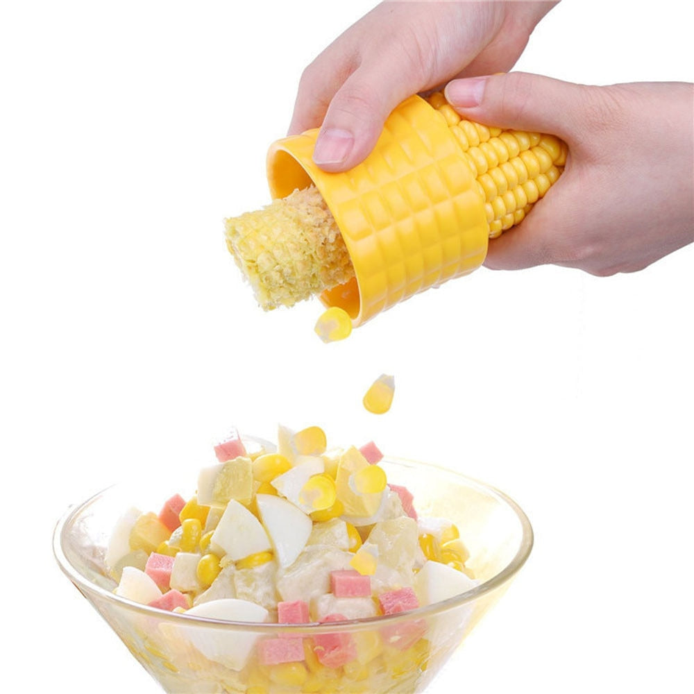 2Pcs Corn Cob Peeler Stripper Cutter Splitter Remover Thresher Kitchen Salad Tool Hot Corn Stripper